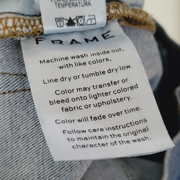 FRAME Denim Le High Skinny Denim Blue Jeans Size 26 LHSKRS801 - Picture 9 of 10